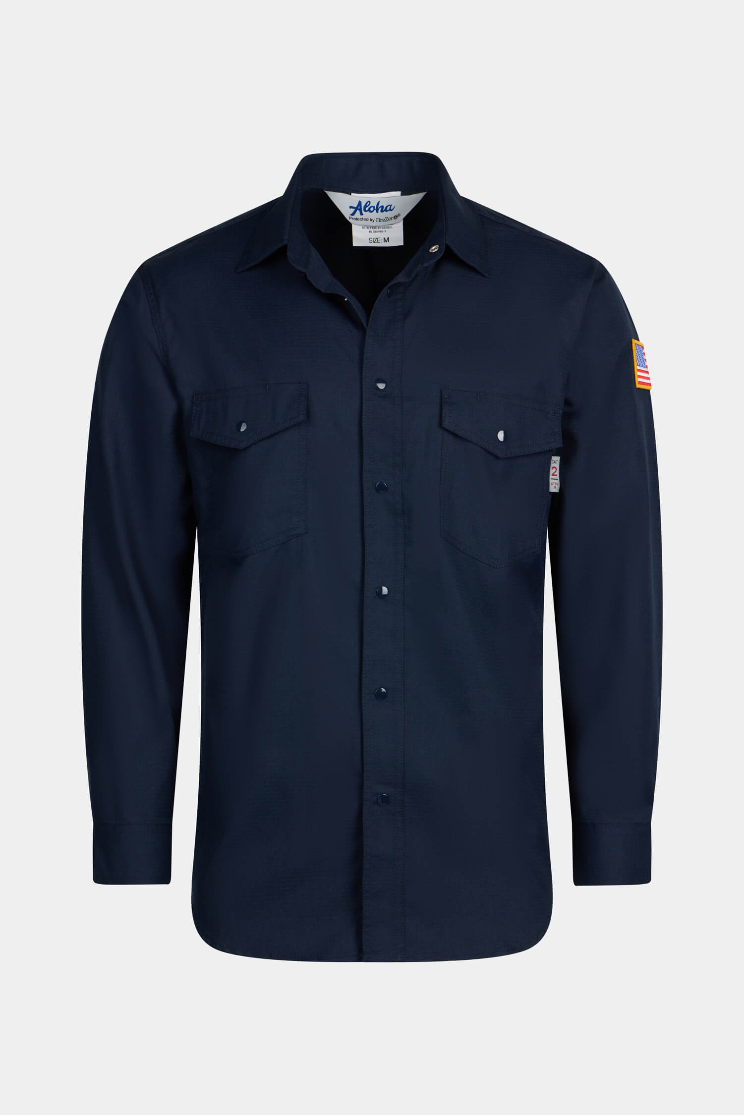 Aloha FR Action Back Snap Shirt Navy