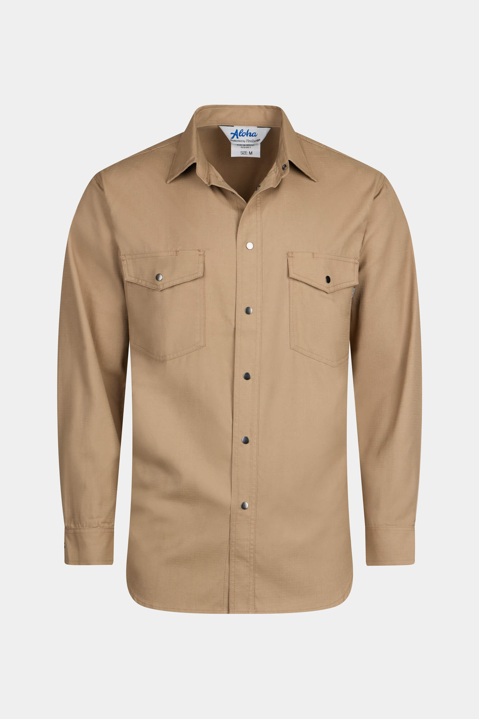 Aloha FR Action Back Snap Shirt Khaki