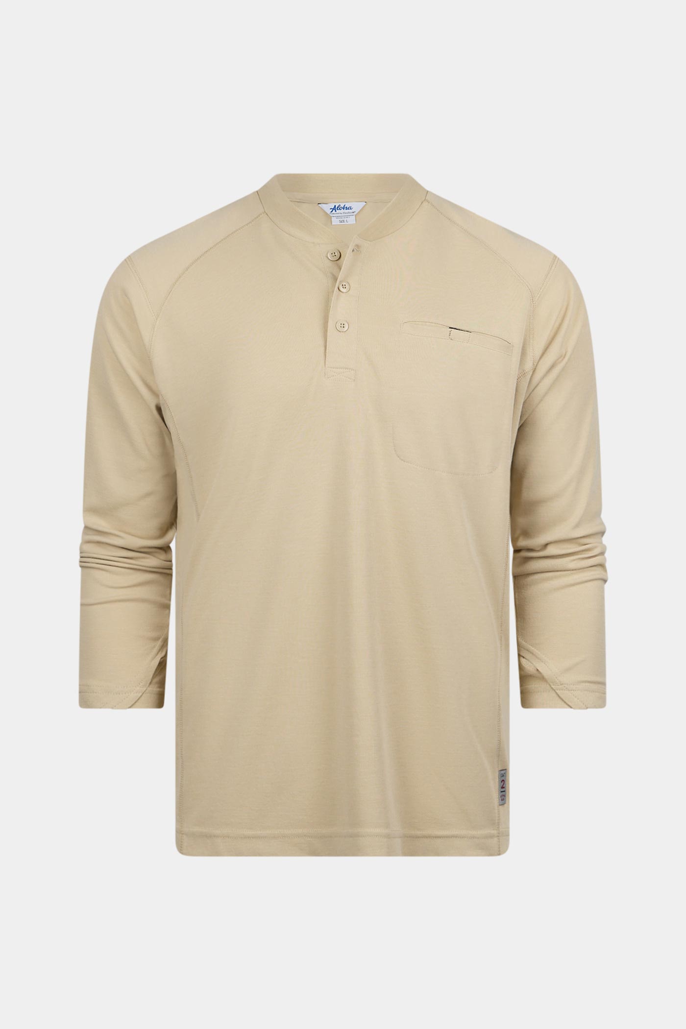 Aloha Inherent Raglan Henley Sand