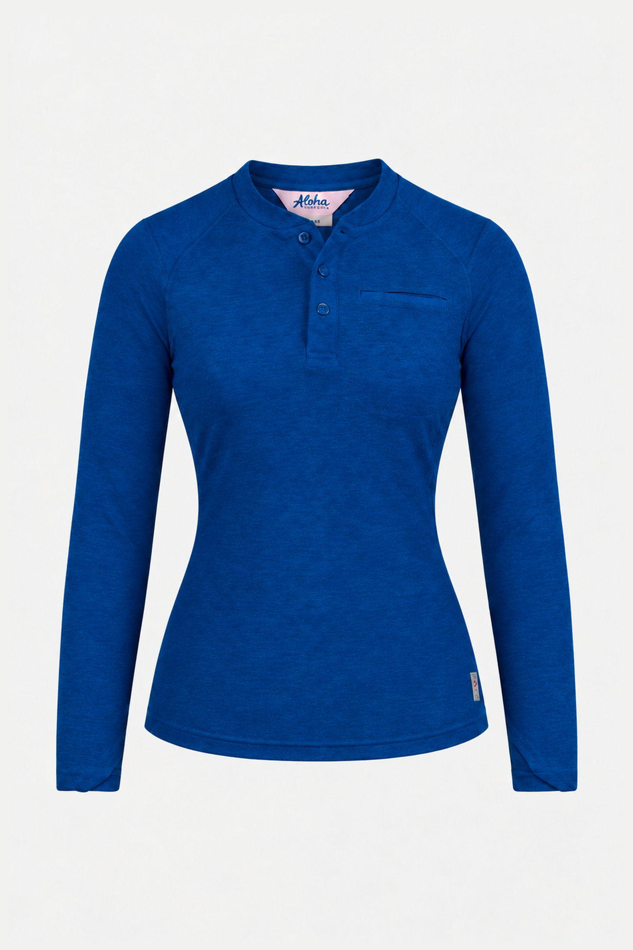 Aloha Inherent Raglan Henley Royal