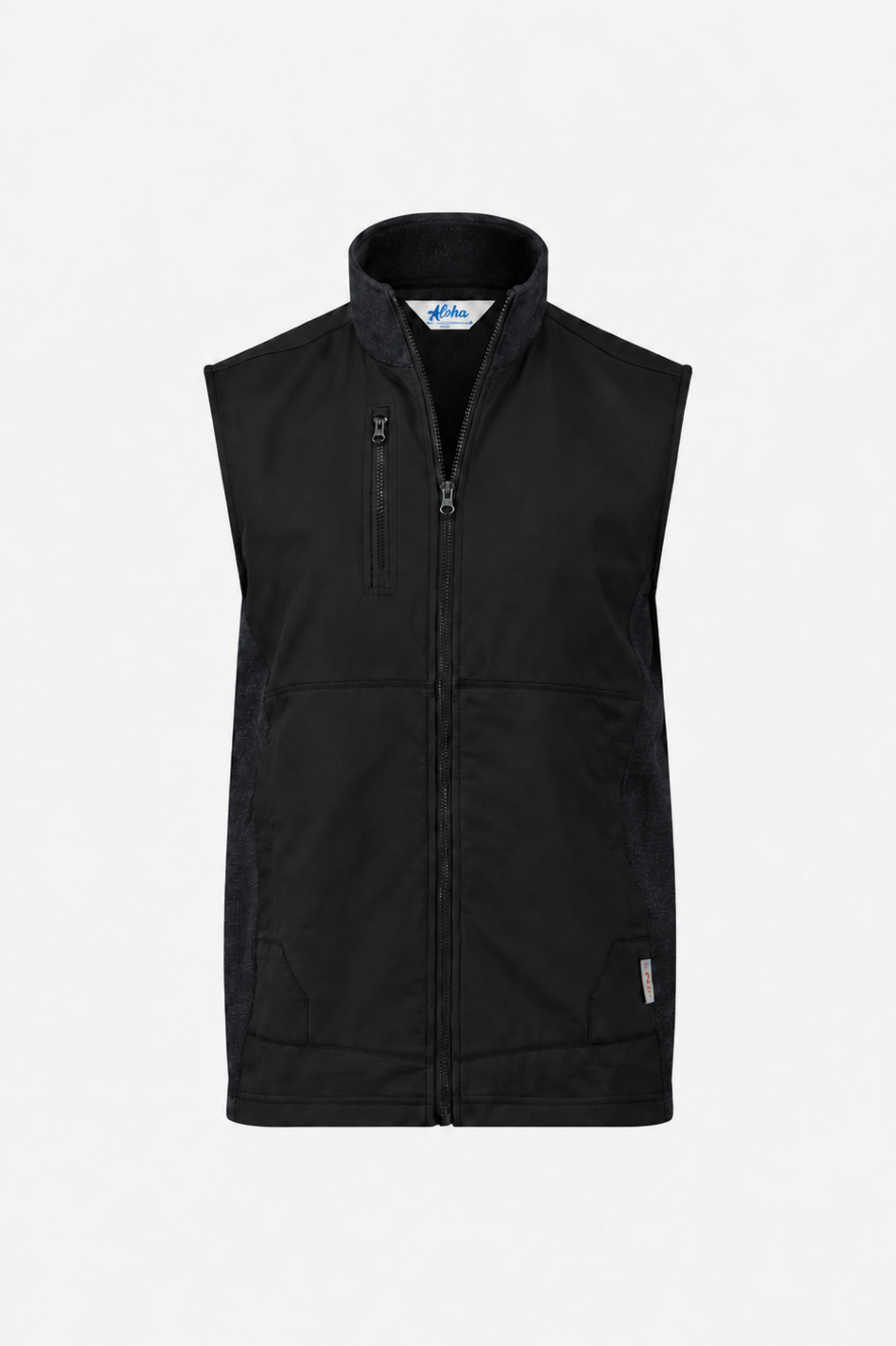 Aloha FR Blend Zip Front Fleece Vest Black